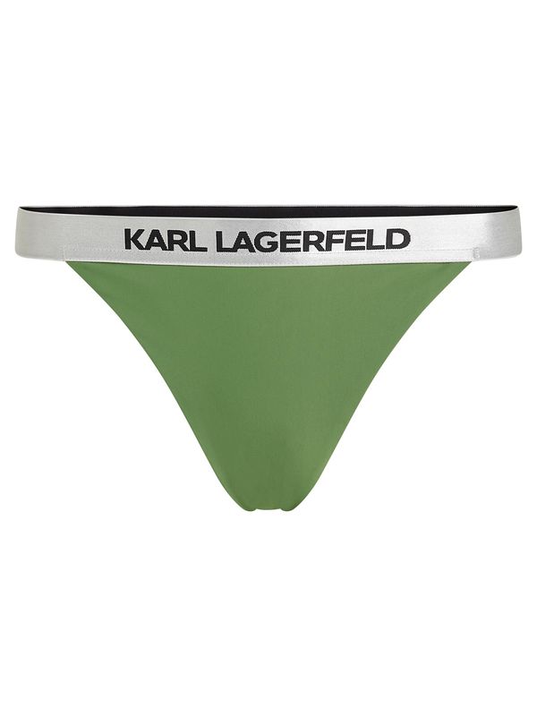 Karl Lagerfeld Karl Lagerfeld Bikini donji dio  siva / zelena / crna