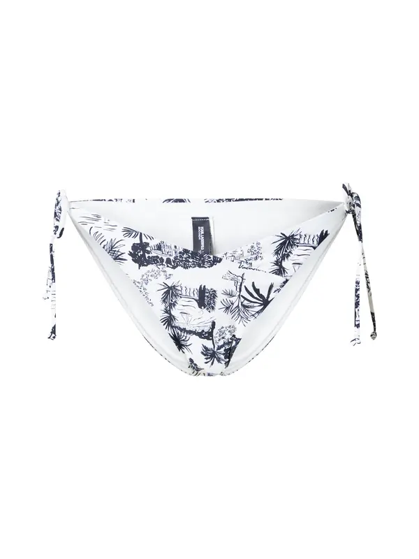 Karl Lagerfeld Karl Lagerfeld Bikini donji dio 'VACANCES DE KARL'  crna / bijela