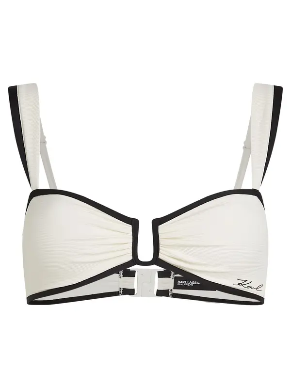 Karl Lagerfeld Karl Lagerfeld Bikini gornji dio  boja pijeska / crna
