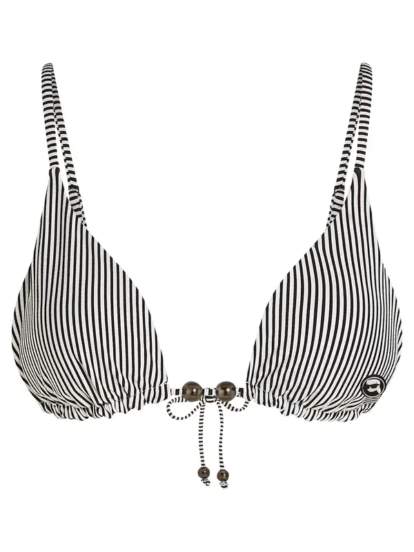 Karl Lagerfeld Karl Lagerfeld Bikini gornji dio  crna / bijela