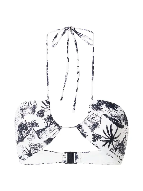 Karl Lagerfeld Karl Lagerfeld Bikini gornji dio  crna / bijela