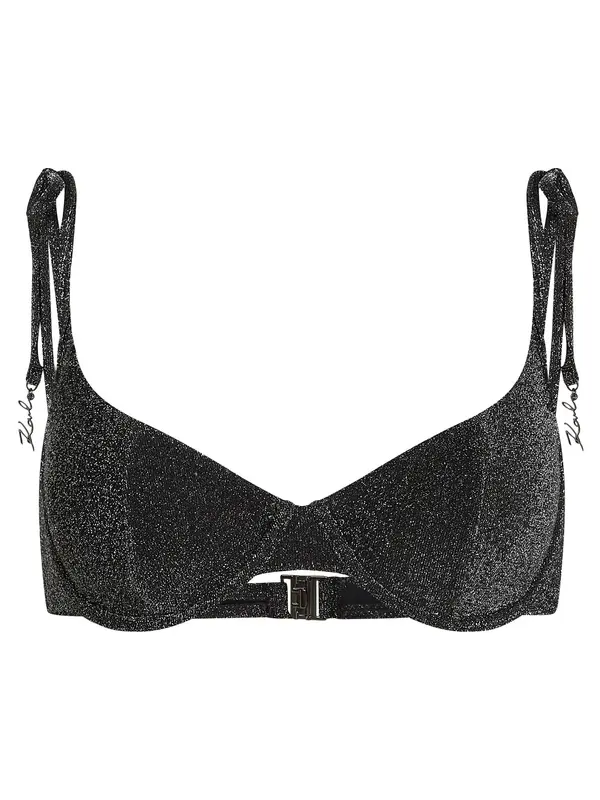 Karl Lagerfeld Karl Lagerfeld Bikini gornji dio  crna