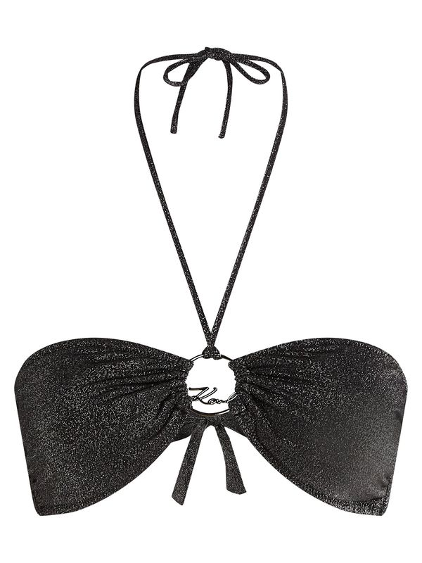 Karl Lagerfeld Karl Lagerfeld Bikini gornji dio  crna