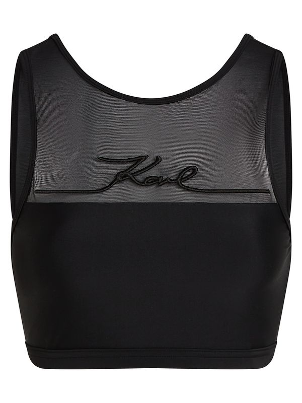 Karl Lagerfeld Karl Lagerfeld Bikini gornji dio  crna