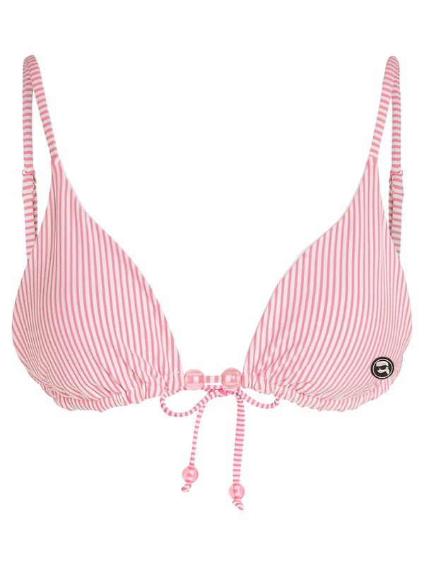 Karl Lagerfeld Karl Lagerfeld Bikini gornji dio  krvavo crvena / crna / bijela