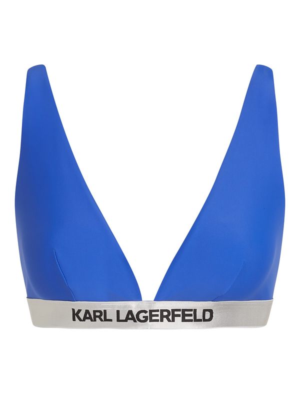 Karl Lagerfeld Karl Lagerfeld Bikini gornji dio  plava / crna / srebro