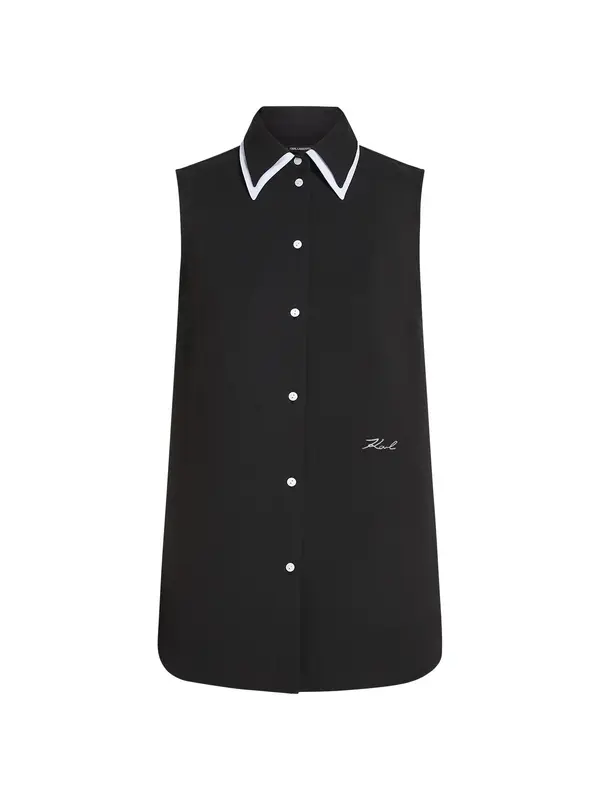 Karl Lagerfeld Karl Lagerfeld Bluza  crna / bijela