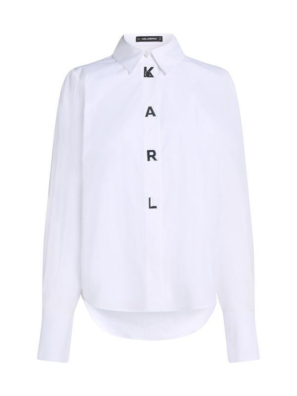 Karl Lagerfeld Karl Lagerfeld Bluza  crna / bijela