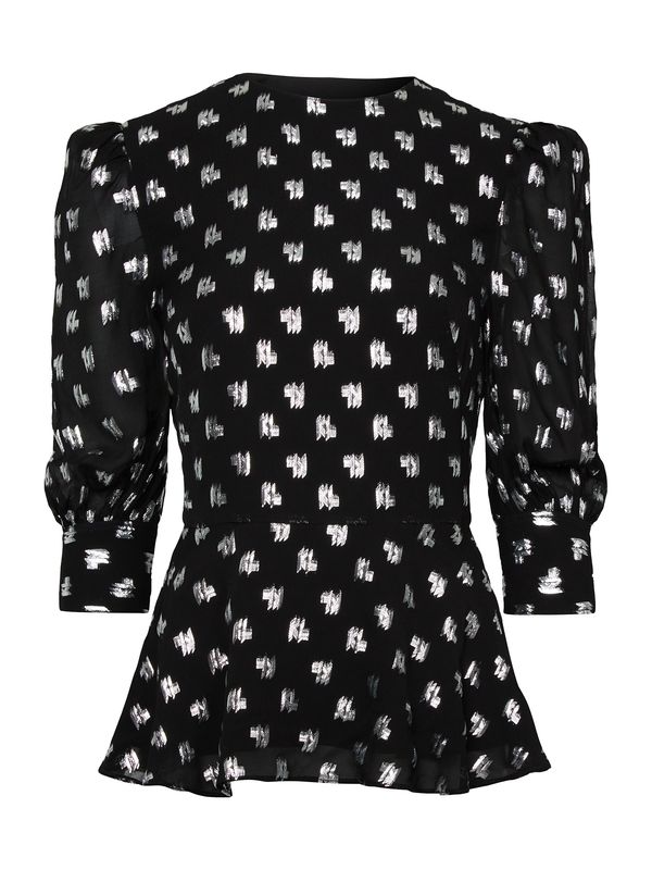 Karl Lagerfeld Karl Lagerfeld Bluza  crna / srebro