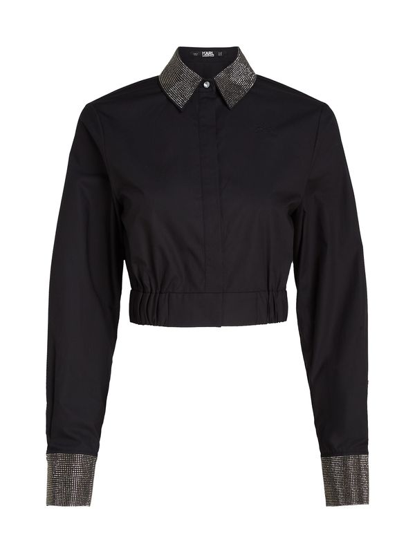 Karl Lagerfeld Karl Lagerfeld Bluza  crna / srebro