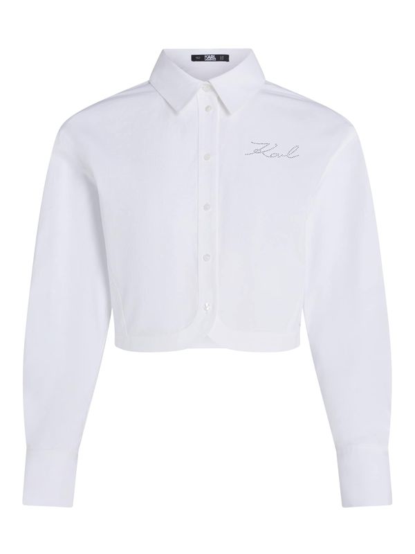 Karl Lagerfeld Karl Lagerfeld Bluza  srebro / bijela
