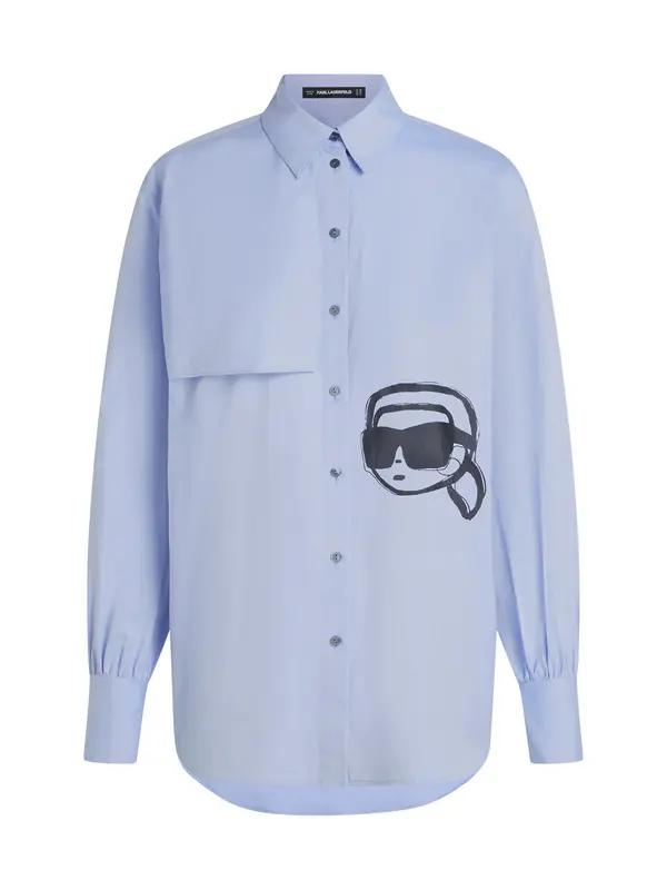 Karl Lagerfeld Karl Lagerfeld Bluza  svijetloplava / crna