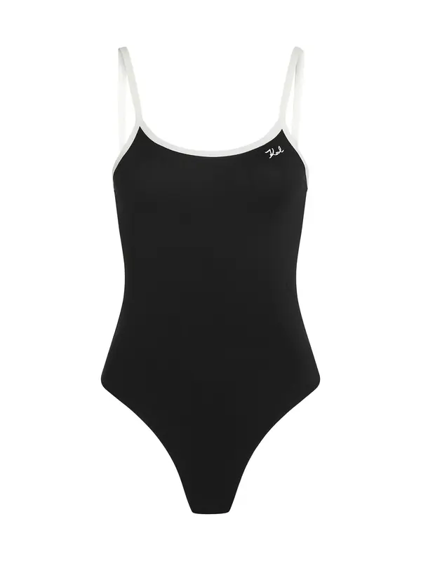 Karl Lagerfeld Karl Lagerfeld Bodi 'Tanga'  crna