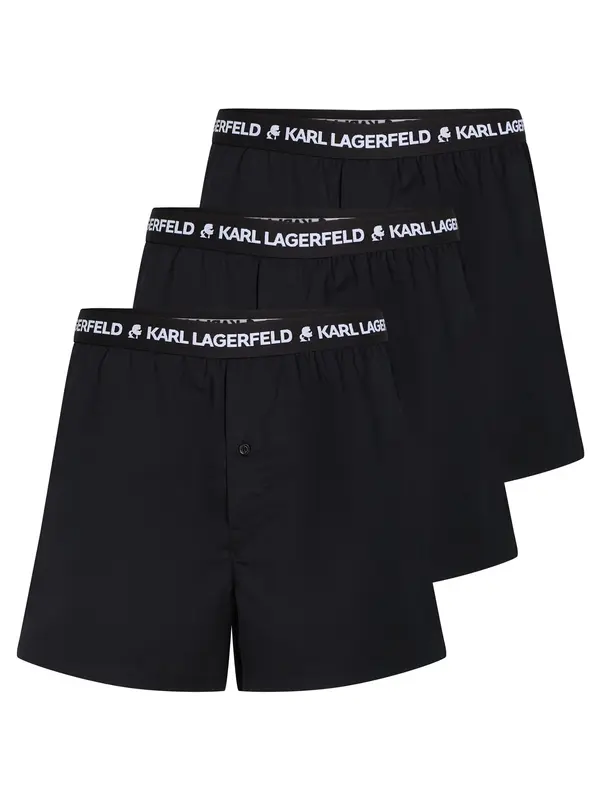 Karl Lagerfeld Karl Lagerfeld Bokserice  crna / bijela