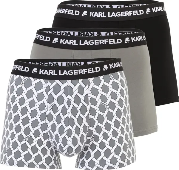 Karl Lagerfeld Karl Lagerfeld Bokserice  siva / crna / bijela