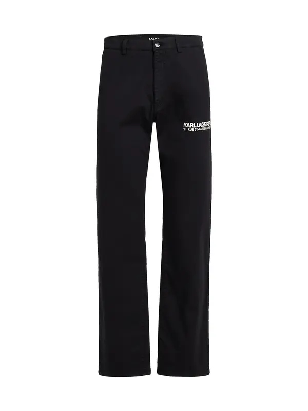 Karl Lagerfeld Karl Lagerfeld Chino hlače 'Rue St-Guillaume'  žuta / crna