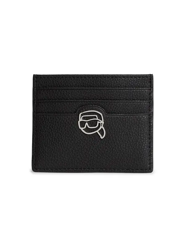 Karl Lagerfeld Karl Lagerfeld Etui ' Ikon Pebble Kartenetui '  crna