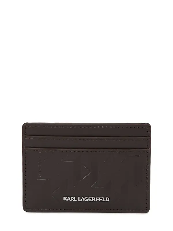 Karl Lagerfeld Karl Lagerfeld Etui  tamno smeđa / bijela