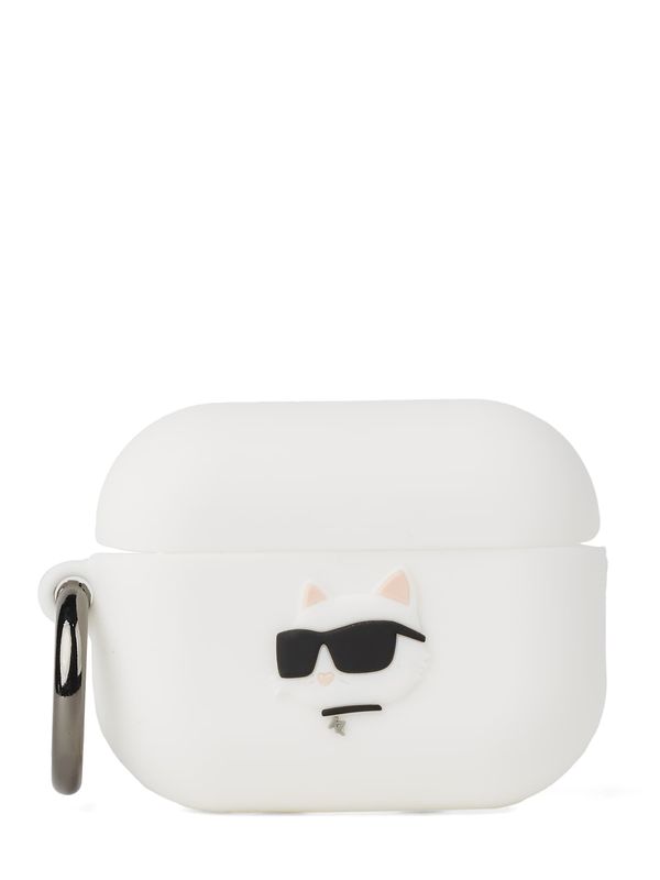 Karl Lagerfeld Karl Lagerfeld Etui za mobitel 'Silicone Choupette AirPods 3'  crna / bijela