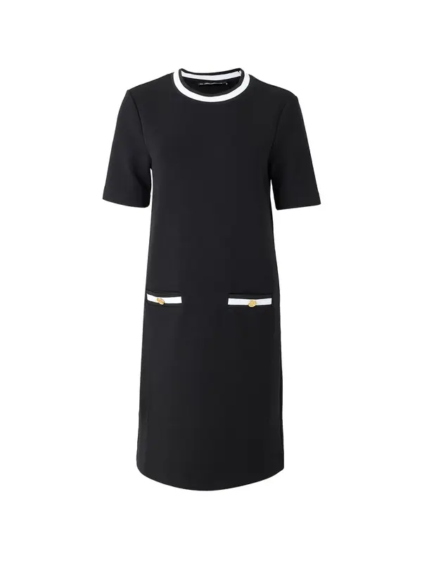 Karl Lagerfeld Karl Lagerfeld Haljina 'Essential'  crna / bijela