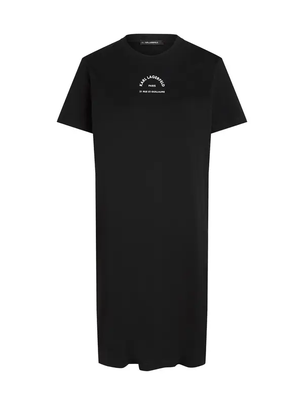 Karl Lagerfeld Karl Lagerfeld Haljina 'Rue St-Guillaume'  crna / bijela
