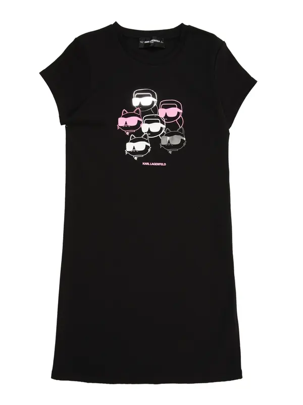 Karl Lagerfeld Karl Lagerfeld Haljina  siva / svijetloroza / crna / bijela