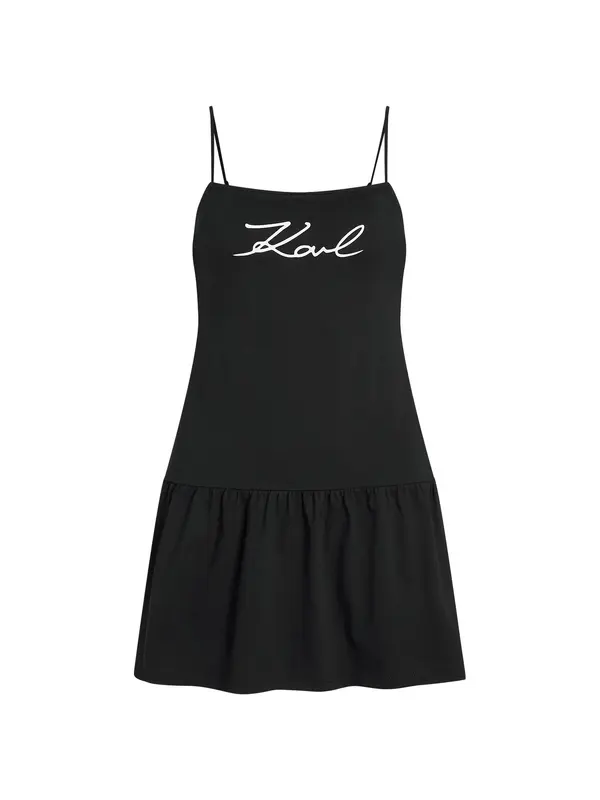 Karl Lagerfeld Karl Lagerfeld Haljina za plažu  crna / bijela
