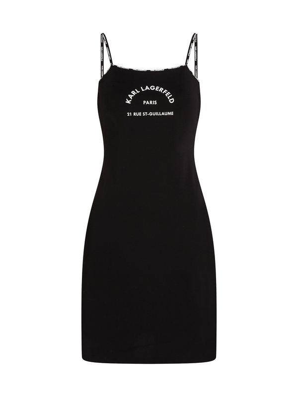 Karl Lagerfeld Karl Lagerfeld Haljina za plažu ' RUE ST-GUILLAUME BEACH '  crna / bijela