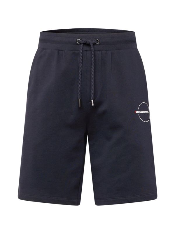 Karl Lagerfeld Karl Lagerfeld Hlače  noćno plava / bijela