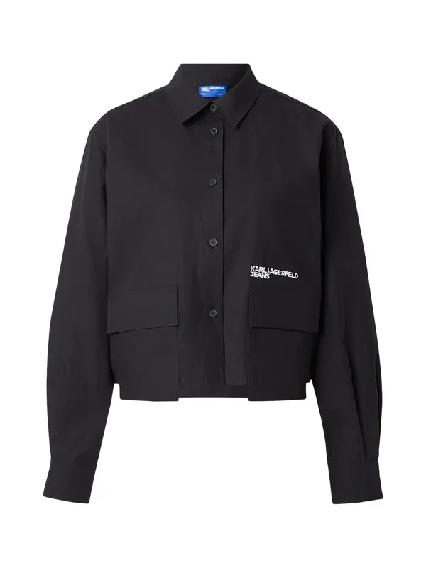 KARL LAGERFELD JEANS KARL LAGERFELD JEANS Bluza  crna / bijela