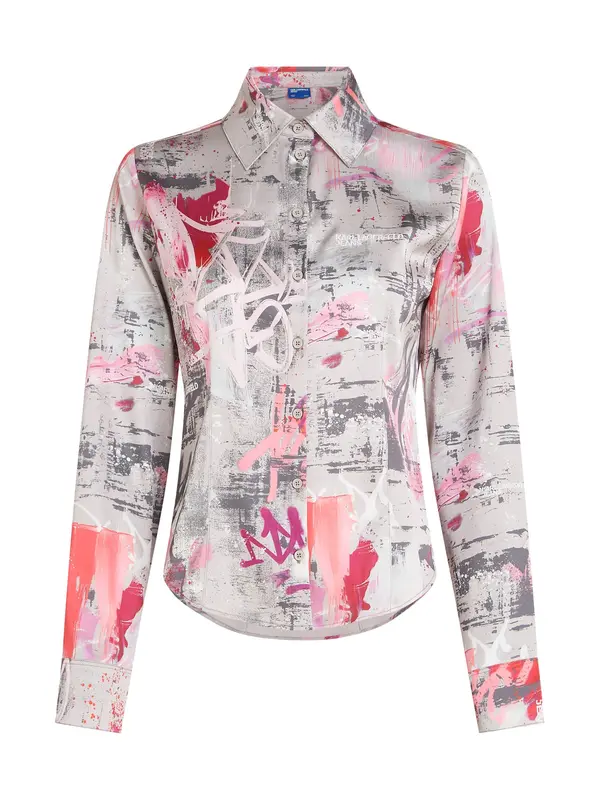 KARL LAGERFELD JEANS KARL LAGERFELD JEANS Bluza  siva / bazalt siva / roza