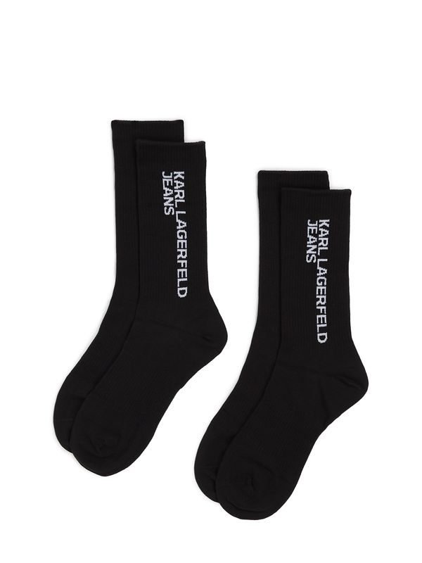 KARL LAGERFELD JEANS KARL LAGERFELD JEANS Čarape  crna / bijela