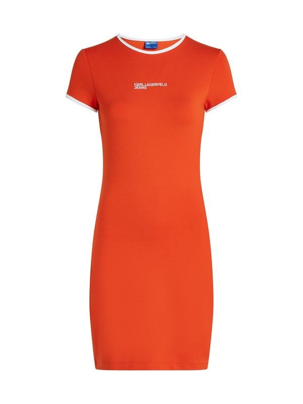 KARL LAGERFELD JEANS KARL LAGERFELD JEANS Haljina  ciglasto crvena / bijela