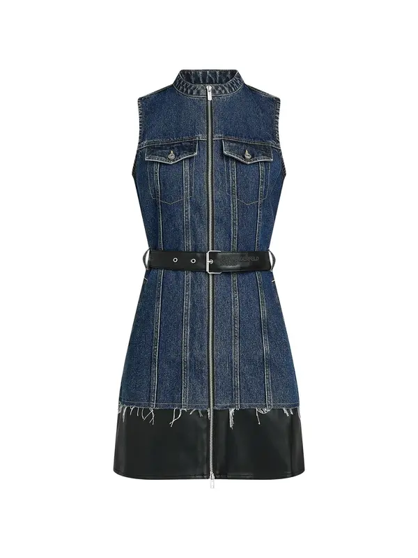 KARL LAGERFELD JEANS KARL LAGERFELD JEANS Haljina  plavi traper / crna