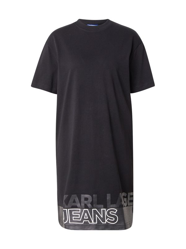 KARL LAGERFELD JEANS KARL LAGERFELD JEANS Haljina  tamo siva / crna / bijela