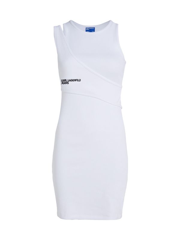KARL LAGERFELD JEANS KARL LAGERFELD JEANS Haljina za ured  crna / bijela