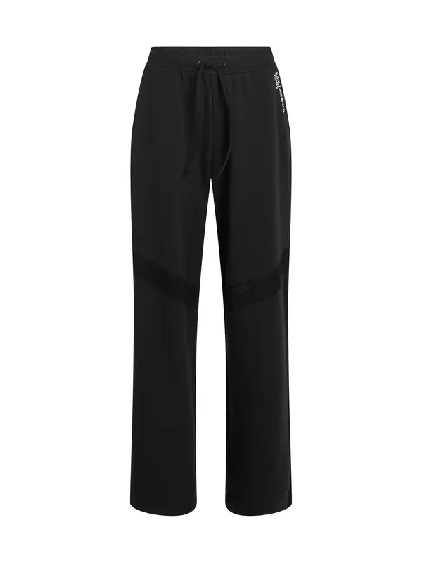 KARL LAGERFELD JEANS KARL LAGERFELD JEANS Hlače  crna / bijela