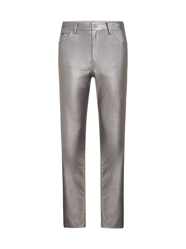 KARL LAGERFELD JEANS KARL LAGERFELD JEANS Hlače  crna / srebro