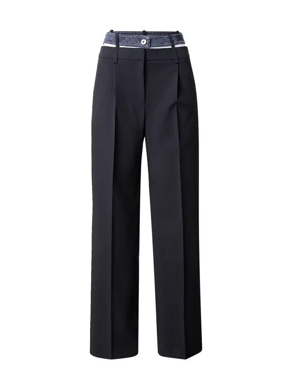 KARL LAGERFELD JEANS KARL LAGERFELD JEANS Hlače na crtu  crna