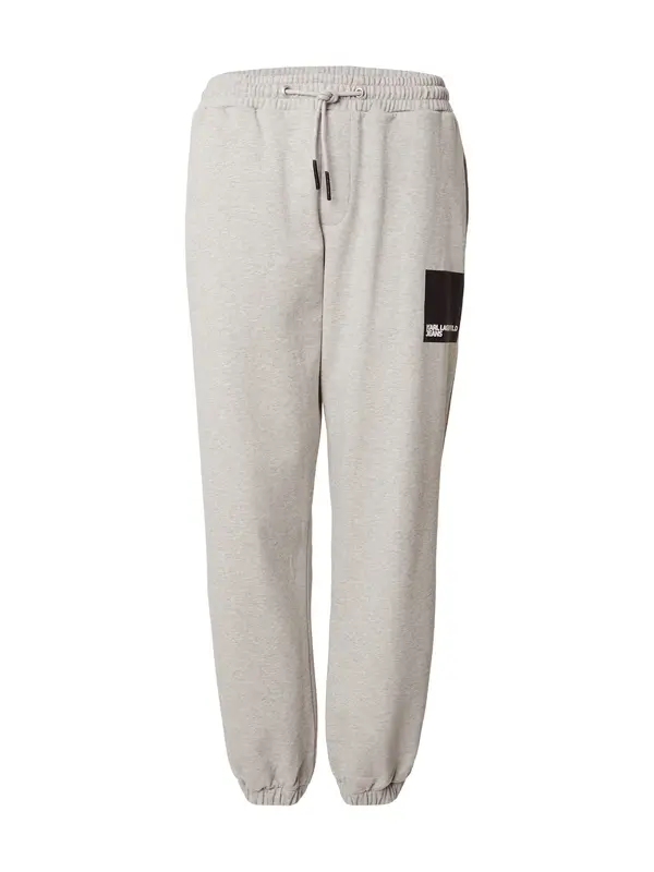 KARL LAGERFELD JEANS KARL LAGERFELD JEANS Hlače  siva melange / crna / bijela
