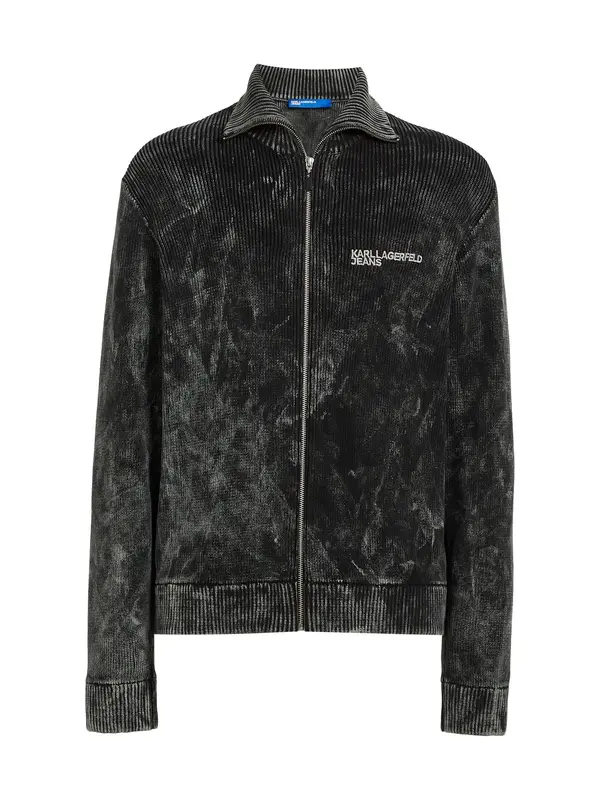 KARL LAGERFELD JEANS KARL LAGERFELD JEANS Kardigan  svijetlosiva / crna