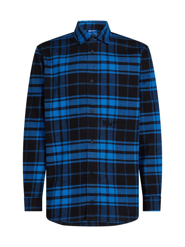 KARL LAGERFELD JEANS KARL LAGERFELD JEANS Košulja ' Checked '  plava / crna