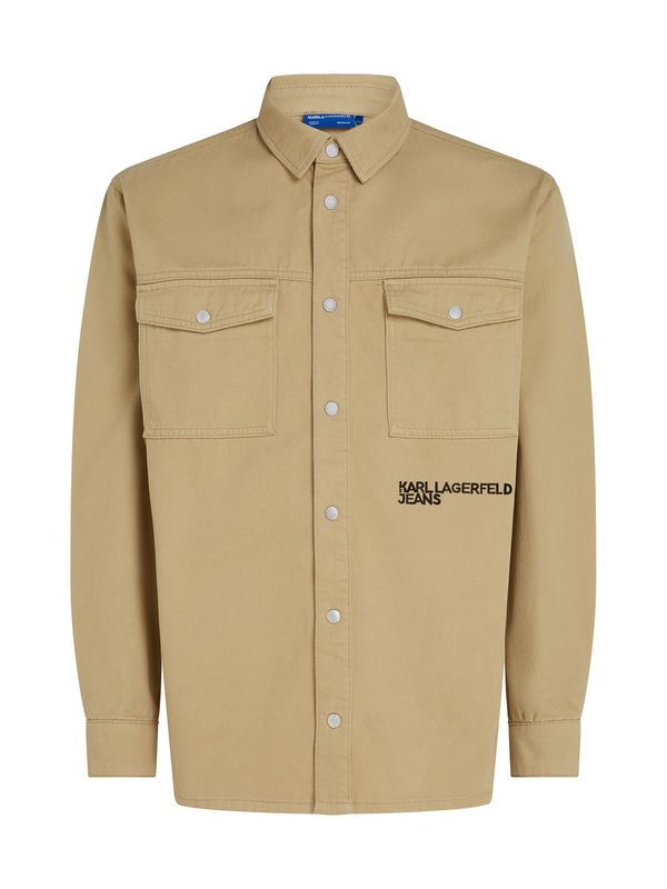 KARL LAGERFELD JEANS KARL LAGERFELD JEANS Košulja  svijetlosmeđa / crna
