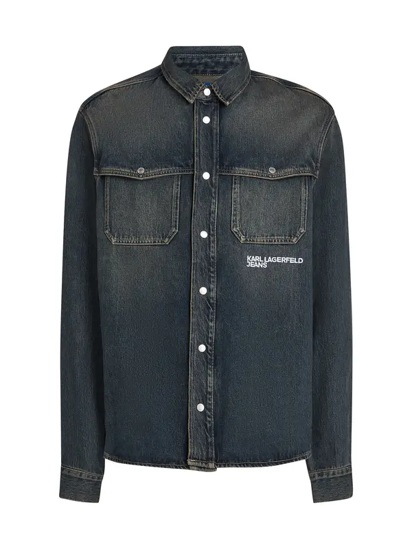 KARL LAGERFELD JEANS KARL LAGERFELD JEANS Košulja  tamno plava / bijela