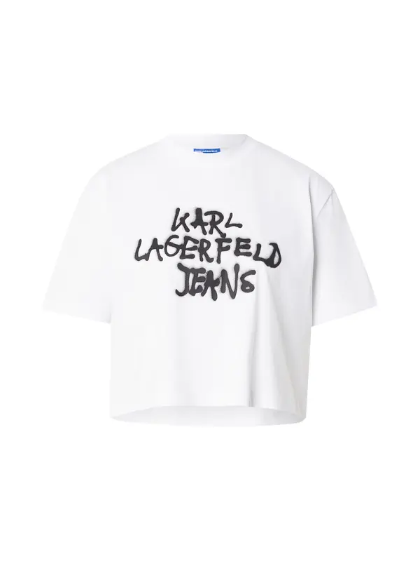 KARL LAGERFELD JEANS KARL LAGERFELD JEANS Majica  crna / bijela