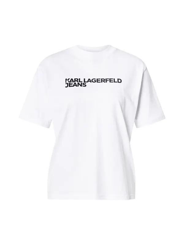 KARL LAGERFELD JEANS KARL LAGERFELD JEANS Majica  crna / bijela