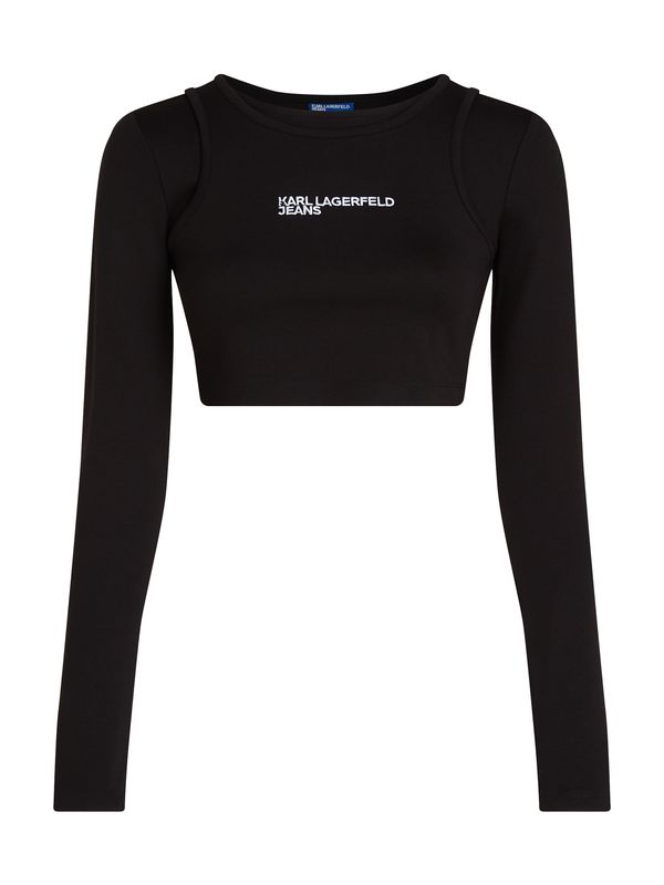 KARL LAGERFELD JEANS KARL LAGERFELD JEANS Majica  crna / bijela