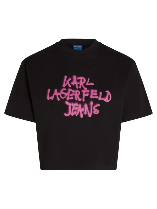 KARL LAGERFELD JEANS KARL LAGERFELD JEANS Majica  fuksija / crna
