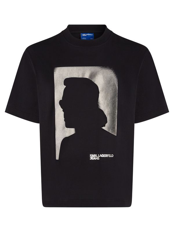 KARL LAGERFELD JEANS KARL LAGERFELD JEANS Majica  siva / crna