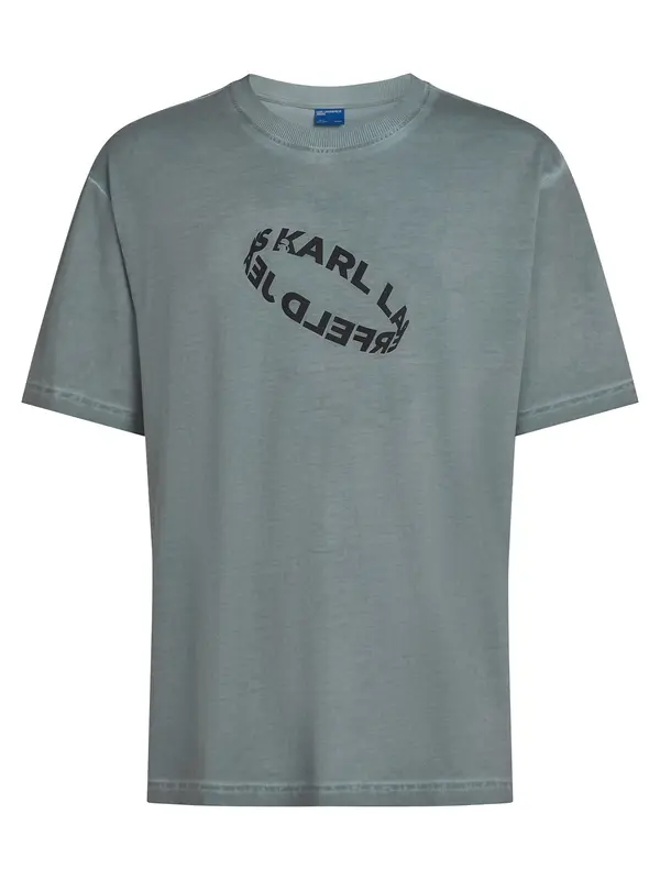 KARL LAGERFELD JEANS KARL LAGERFELD JEANS Majica  siva / crna